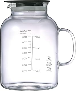 HARIO(ハリオ) お酢 保存容器 ビネガーズフルーツポット 1000ml 漬物 ブラック 日本製 VFP-1000-B