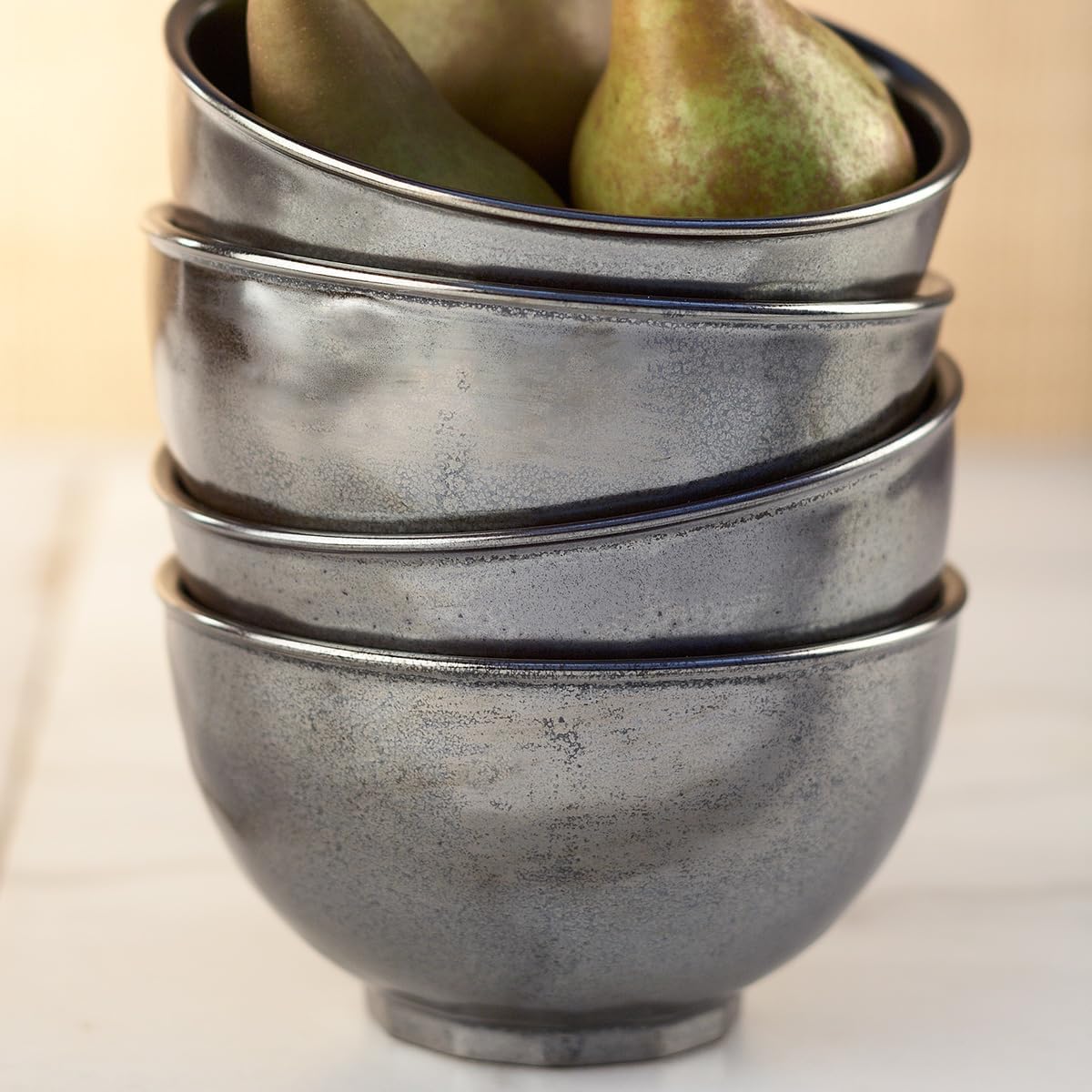 Juliska Pewter Stoneware Cereal/Ice Cream Bowl