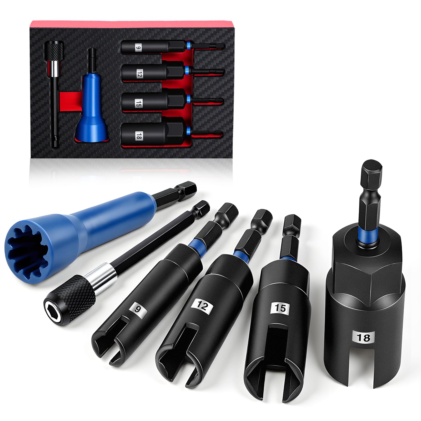 DikTalk 6-Piece Wing Nut Driver Set
