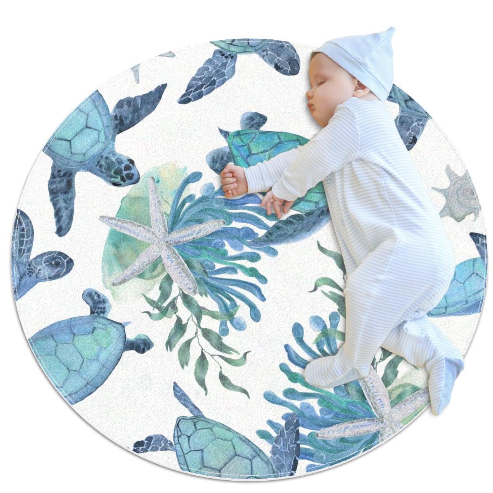 Tapis de salle de bain tortue de mer pour chambre enfant et canapé