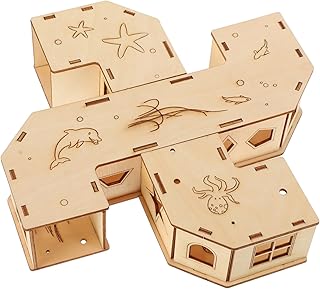 MARMERDO Brinquedo De Túnel De Hamster Brinquedo De Hamster Natural Animal De Estimação Habitat Casa Furão Brinquedo Engraçado Labirinto Escada De Hamster Ratos Brinquedo Labirinto