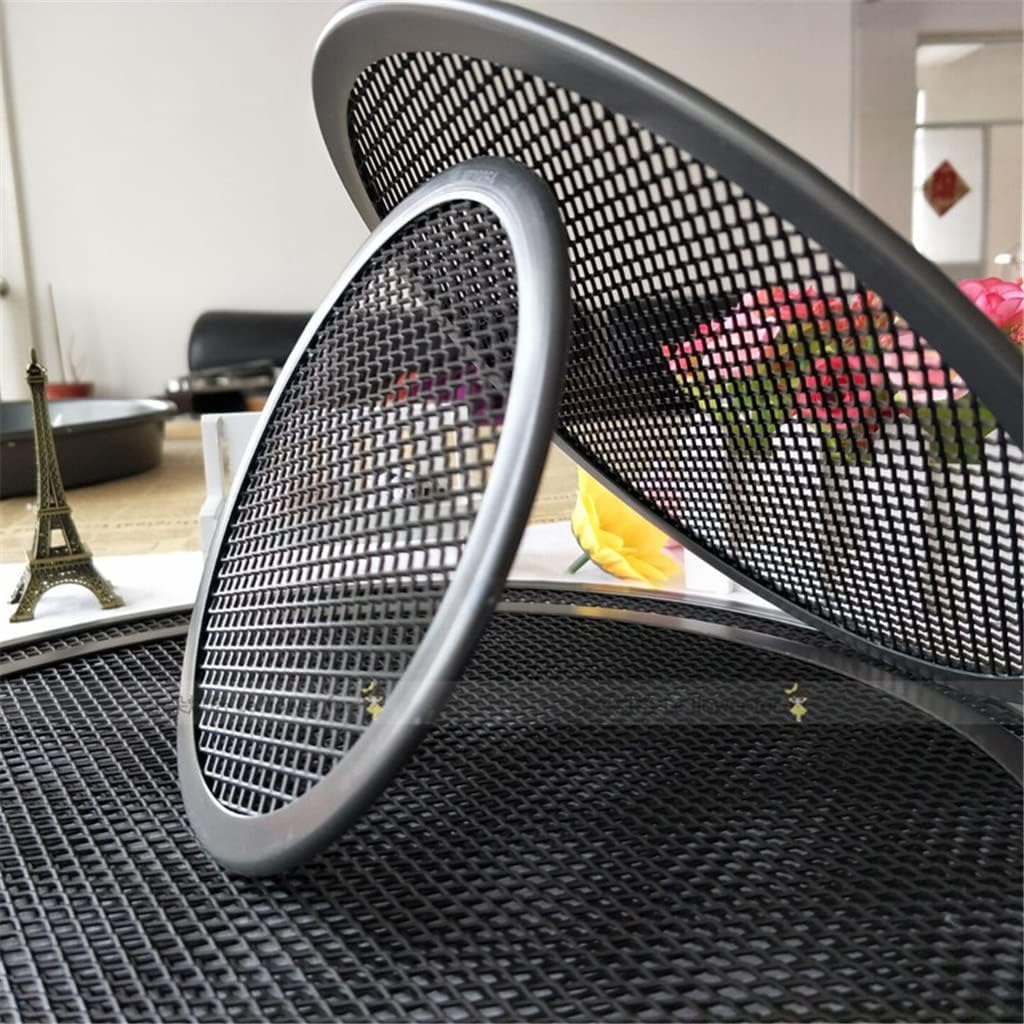 4 Pcs Black Non-Stick Mesh Pizza Tray Screen Pasta Oven Baking Net Pizza Holder Bakeware Flat Mesh Pizza Screen