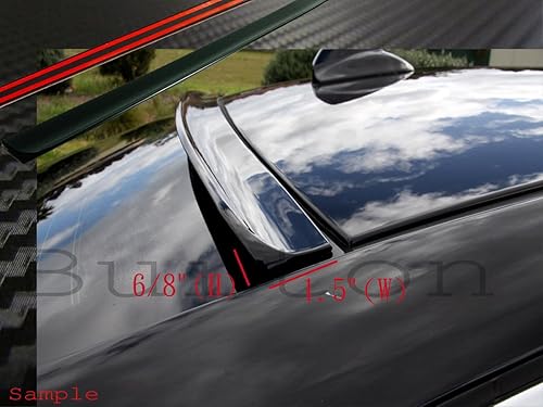 Miniatura 3 de JR2 Color negro pintado para 2012 2013 2014 2015 2016 2017 Cadillac ATS 2D Coupé alerón de techo de ventana trasera