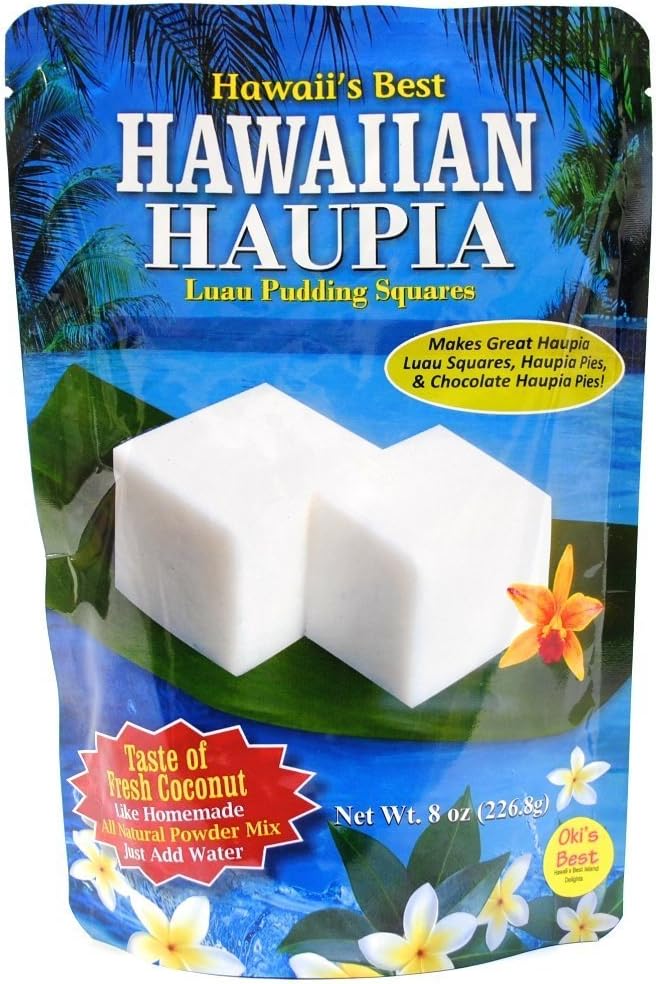 Kauai Tropical Syrup Hawaiian Haupia Luau Pudding Squares, 8 Ounce
