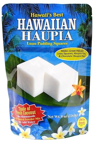 Kauai Tropical Syrup Hawaiian Haupia Luau Pudding Squares, 8 onzas