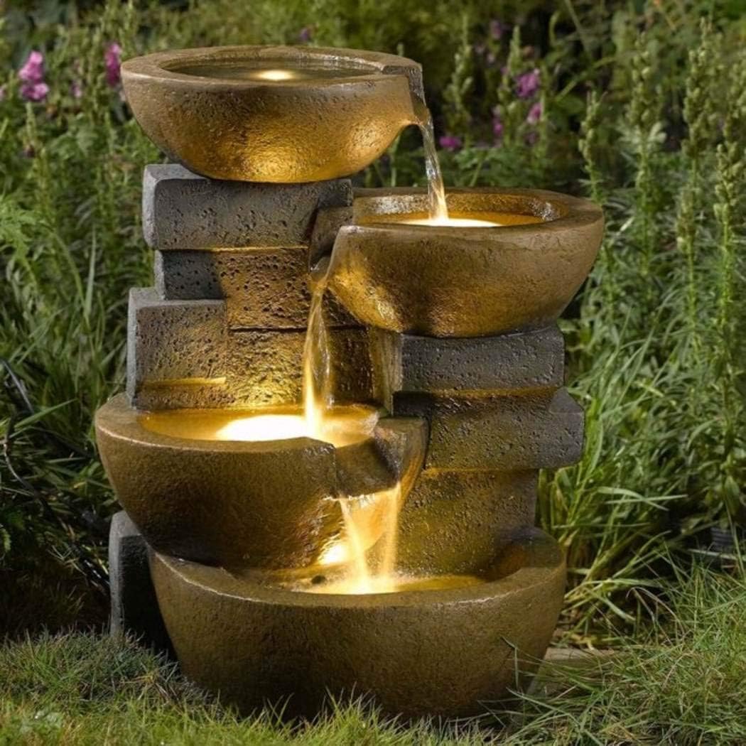 Jeco Inc. Pots Water Fountain with Led Light