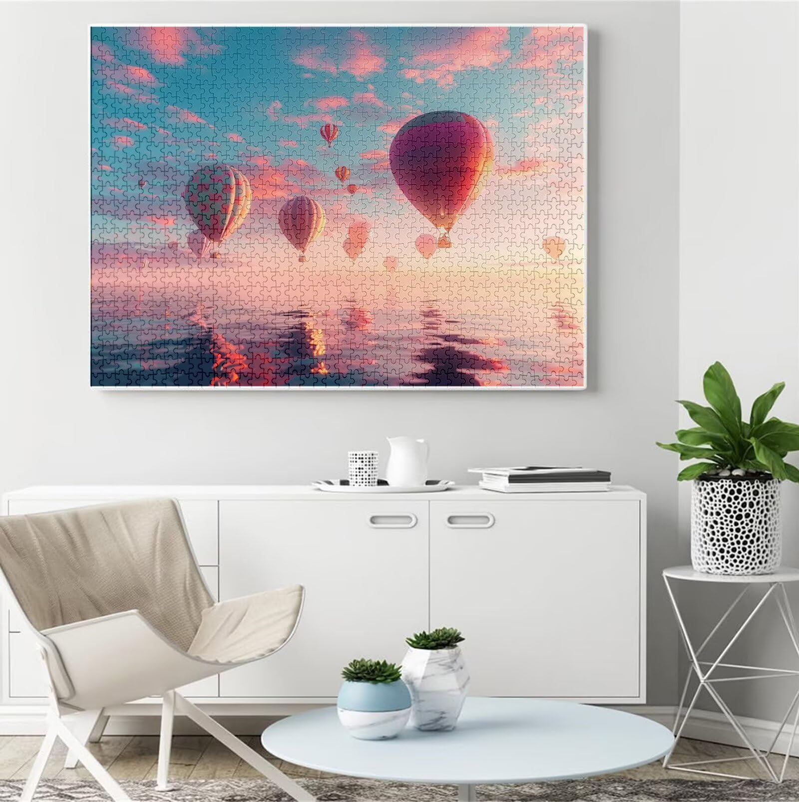 Puzzle 6000 sztuk dla dorosłych chłopców, 3 4 5 lat puzzle jezioro 6 7 8 lat zrównoważone gry edukacyjne z wysokiej jakości drewnianymi wzorami dla dorosłych zabaw Jigsaw Balon do gier rodzinnych B-36