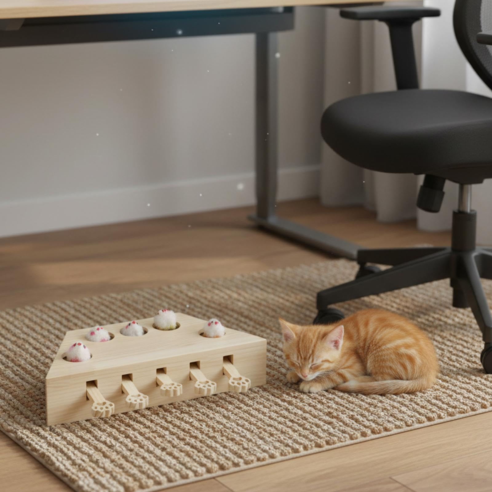 Jeu Taupe pour Chatons : Un Accessoire d'enrichissement et d'exercice Unique pour Les Chats, idéal pour Leur curiosité et