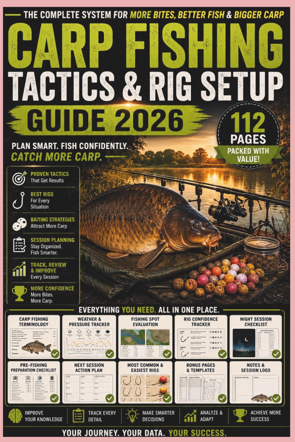 Carp Fishing Tactics & Rig Setup Guide 2026: Advanced Rigs, Baiting Strategies, Watercraft & Proven Techniques for Catching Bigger Carp (Carp fishing series)