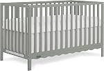 Dream On Me Synergy Wave 5-in-1 Convertible Crib in Seagrass, JPMA & Greenguard Gold Certified, Converts from a Baby Crib to a Toddler Bed, Daybed, and Full-Size Bed