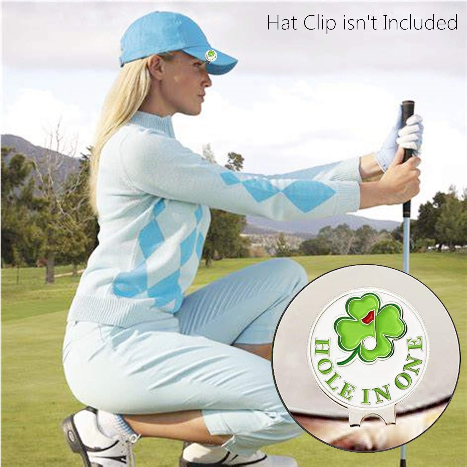 FINGER TEN Golf Ball Markers Assorted Patterns Value 12 Pack Gift, Mark Golf Hat Clip Divot Tool Accessories for Men Women Kids (Eagle Ball Marker) : Sports & Outdoors