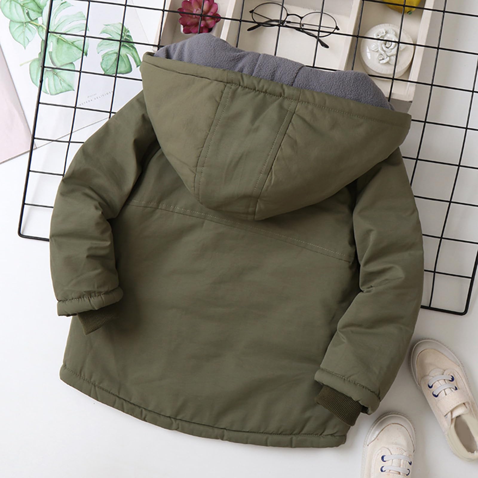 Genérico Sudadera niño algodón con Capucha Manga Larga Casual Deportiva Suave cómoda para Invierno y otoño básica para Actividades extraescolares A34