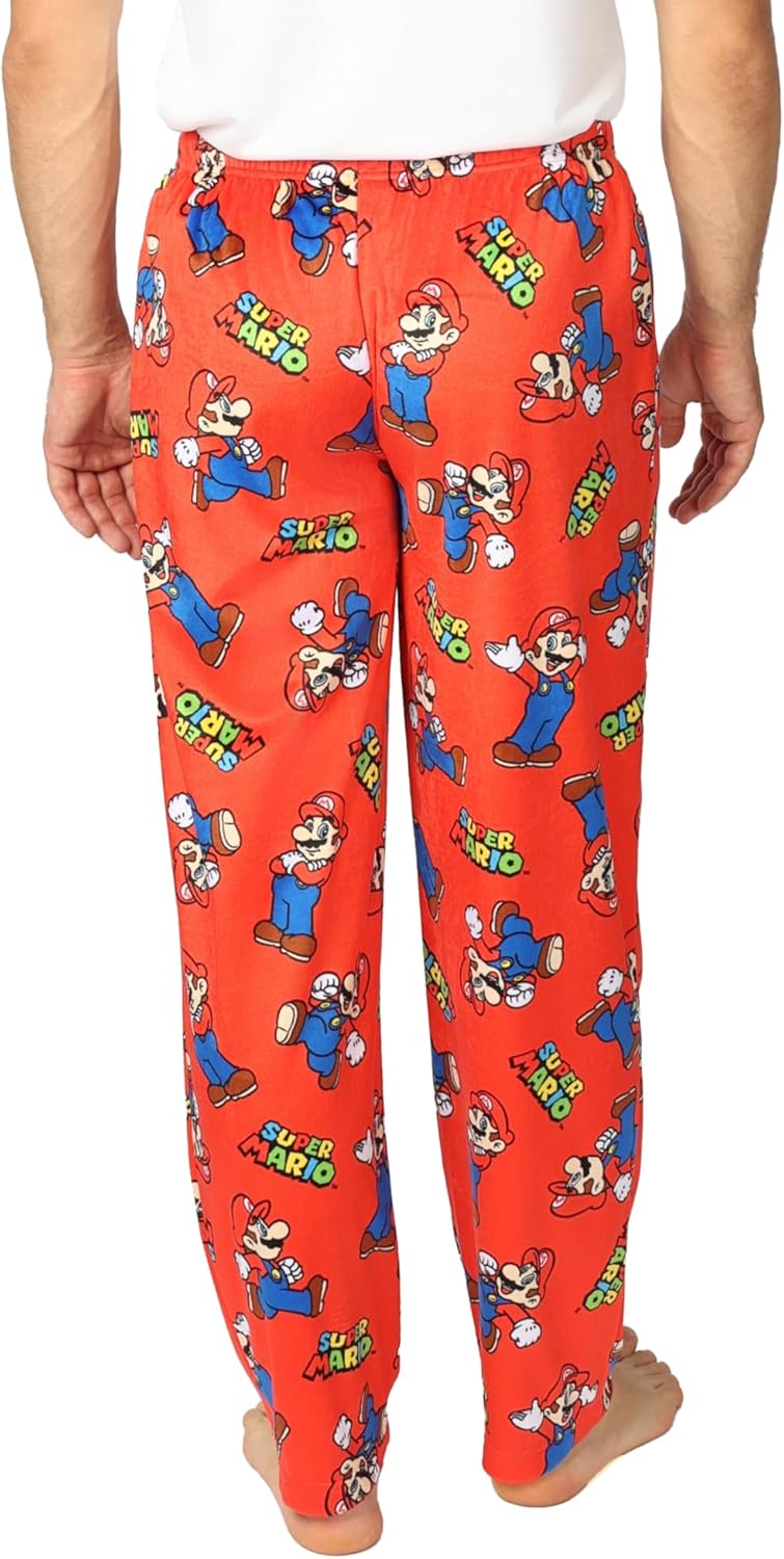 Nintendo mens Pajama Pants, Lounge Bottoms With Drawstring, Ultra-soft & Comfortable - Image 3