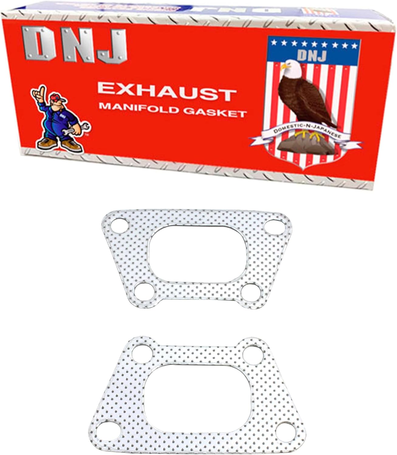 DNJ EG3230 Exhaust Manifold Gasket For 10-17 Chevrolet, GMC 3.0L-3.6L V6 DOHC Naturally Aspirated, Turbocharged LFX,LFR,LF3,LF1