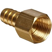 Anderson Metals-07002-1612 Brass Hose Fitting, Connector, 1" Barb x 3/4" Female Pipe