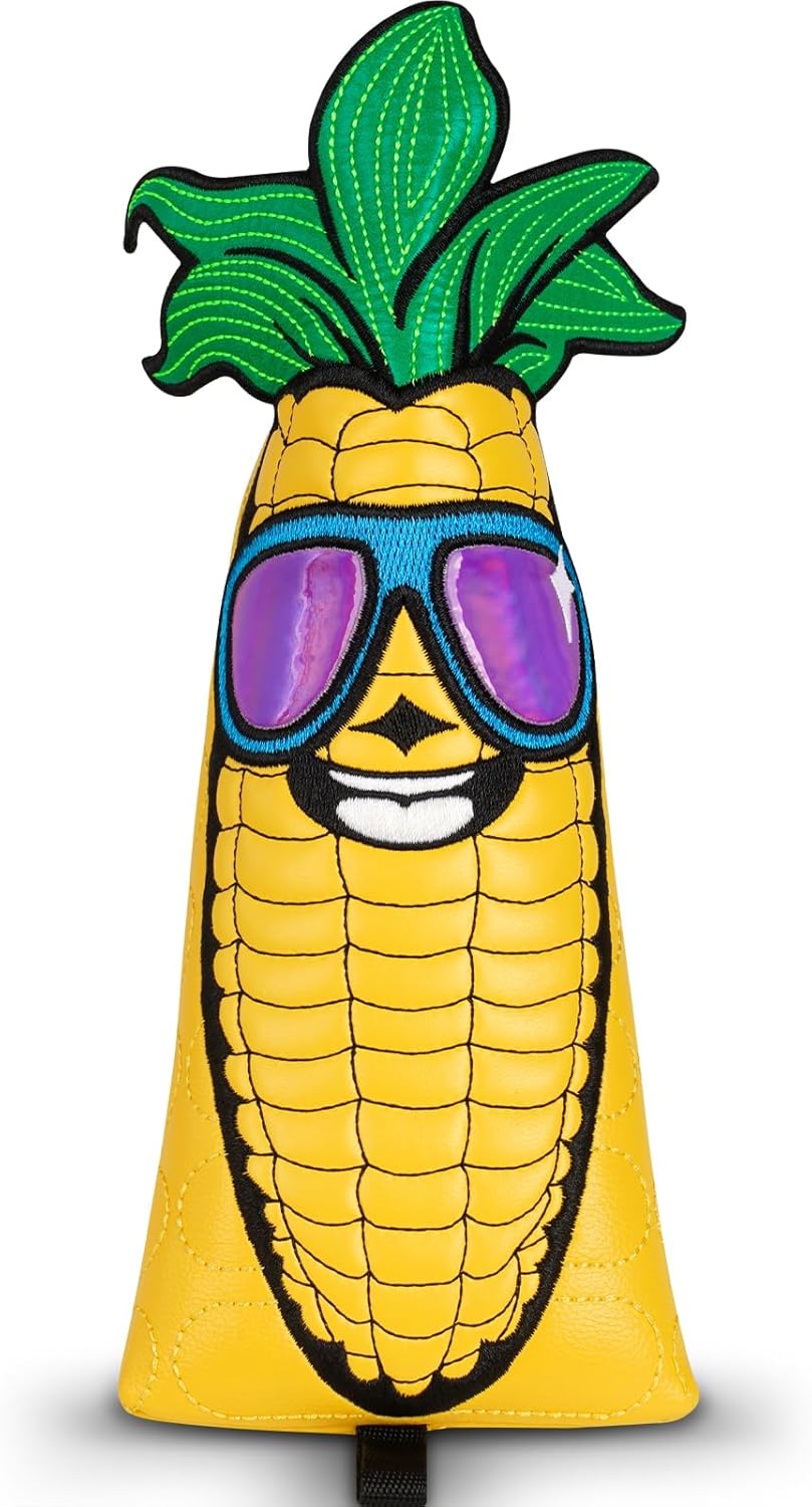 Funny Golf Putter Headcover, Creative Corn Blade Putter Cover Strong Magnetic Golf Club Head Cover