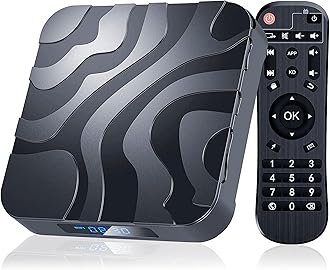 EASYTONE Android 12.0 TV Box 4GB RAM 64GB ROM, Android Box 2025 H618 Quad-Core CPU 6K TV Box with 4K 6K 2.4/5G Dual-WiFi 3D HDR10+ Bluetooth 4.0 USB 2.0 Smart Box for TV