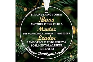 World's Best Boss Acrylic Christmas Ornament