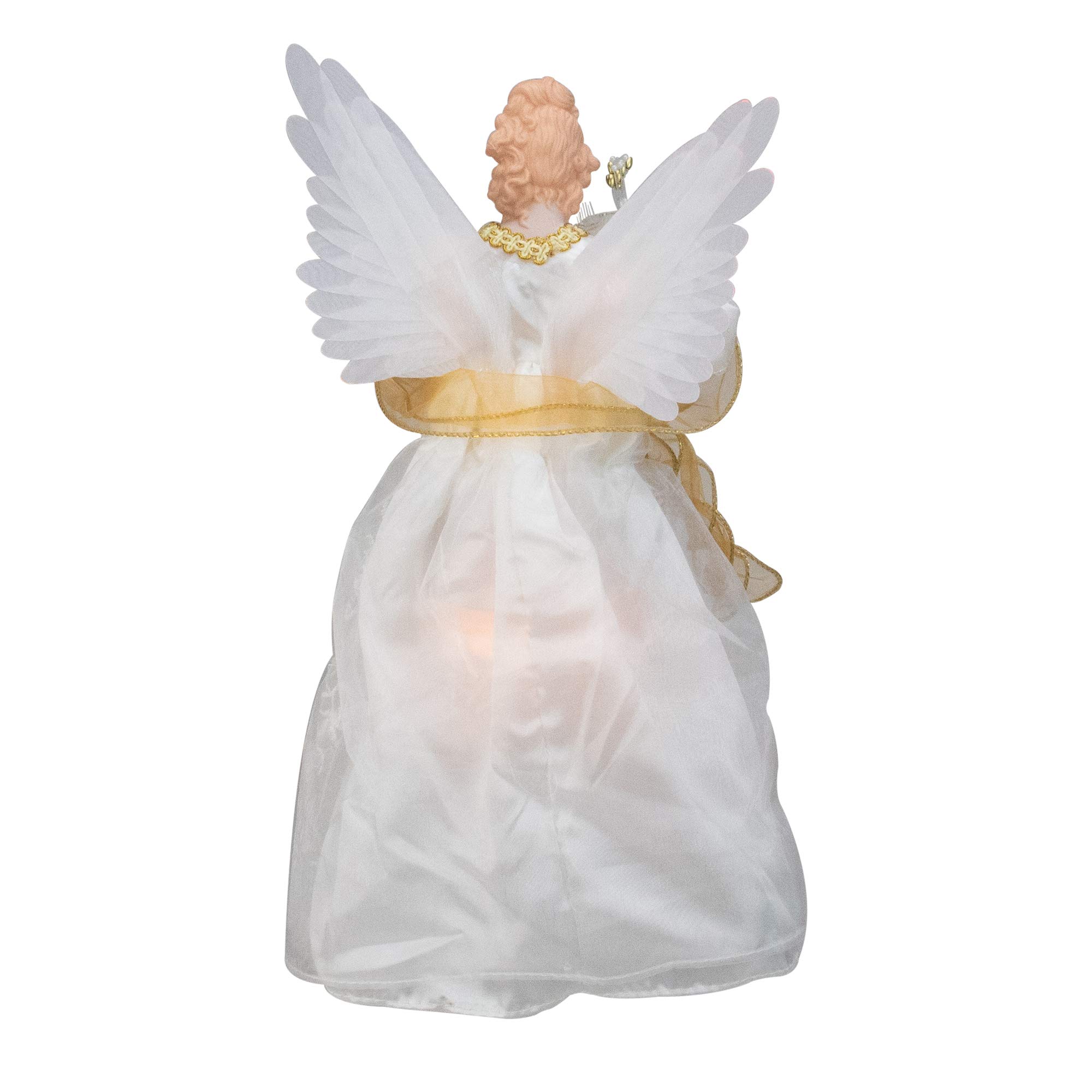 Amazon.com: Kurt Adler 14-Inch Fiber Optic Ivory and Gold