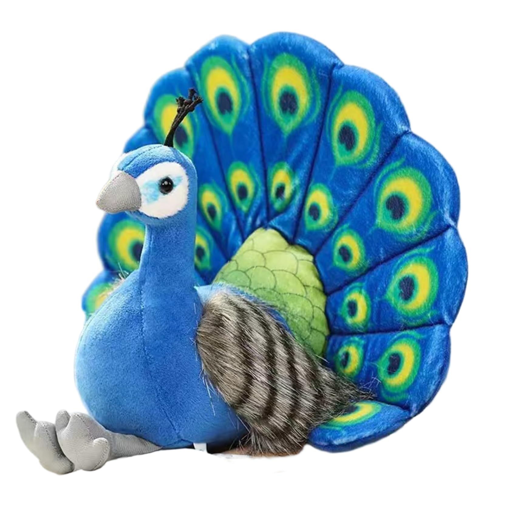 Xdyyjrasa Simulation Peacock Plush Stuffed Animal – Soft Skin Friendly Plush Toys for Boys Girls, 9.8 Inch