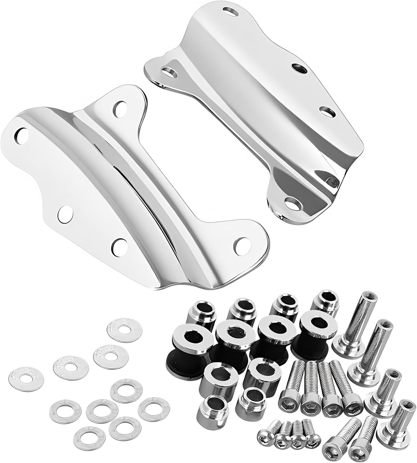 HDMT Mounting Backrest Sissy Bar Luggage Rack 4 Point Docking Hardware Kit Fits for Harley Touring Road King Road Glide Street Glide Electra Glide 2009-2013 Replace: #54246-09A