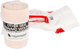 North American Rescue Rolled Responder ETD Emergency Trauma Dressing (4 Inch) NAR Sterile Bandage Wrap for Wounds, Bleeding Control (30-0167)