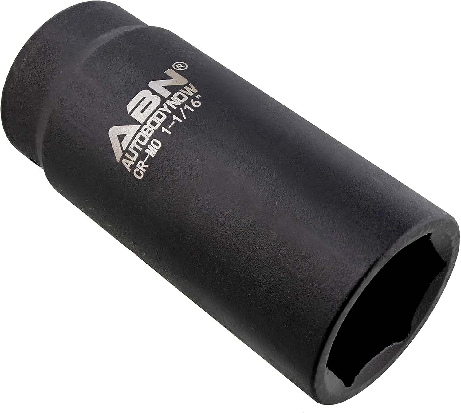 ABN 1/2 Inch Drive 1-1/16 Inch Socket - Deep Impact SAE Sockets 1-Pack, 6 Point CR-MO SAE Deep Socket Impact Sockets 1pk