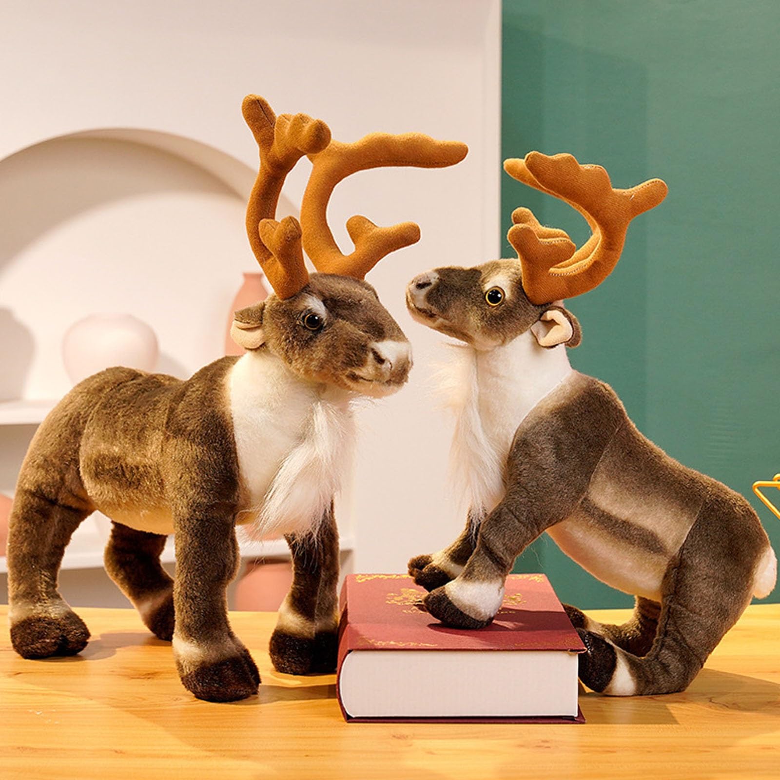 ヘラジカぬいぐるみ   クリスマス  ぬいぐるみ Amazon.co.jp: イミテーションヘラジカ人形、クリスマス鹿人形