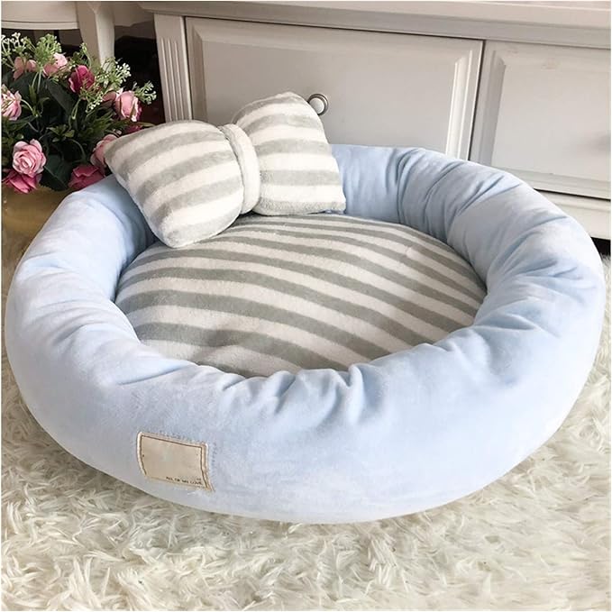 Cama Redonda para Perro Grande 70cm Suave con Almohada miniatura 7