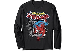 The Amazing Spider-Man Vintage Comic Poster Long Sleeve T-Shirt