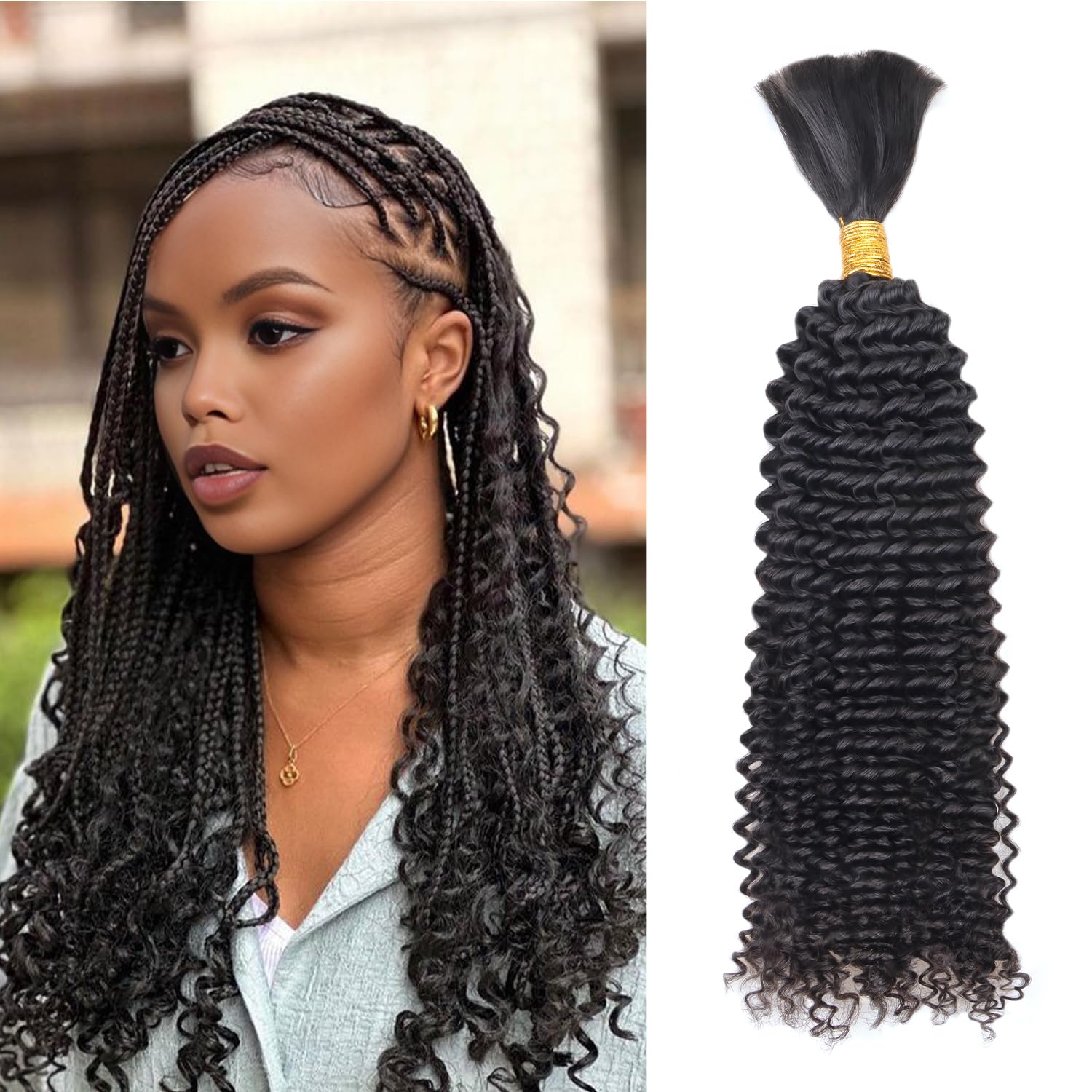 Vivid Human Braiding Hair Curly View for Your Screen Vivid Human Braiding Hair Curly View for Your Screen