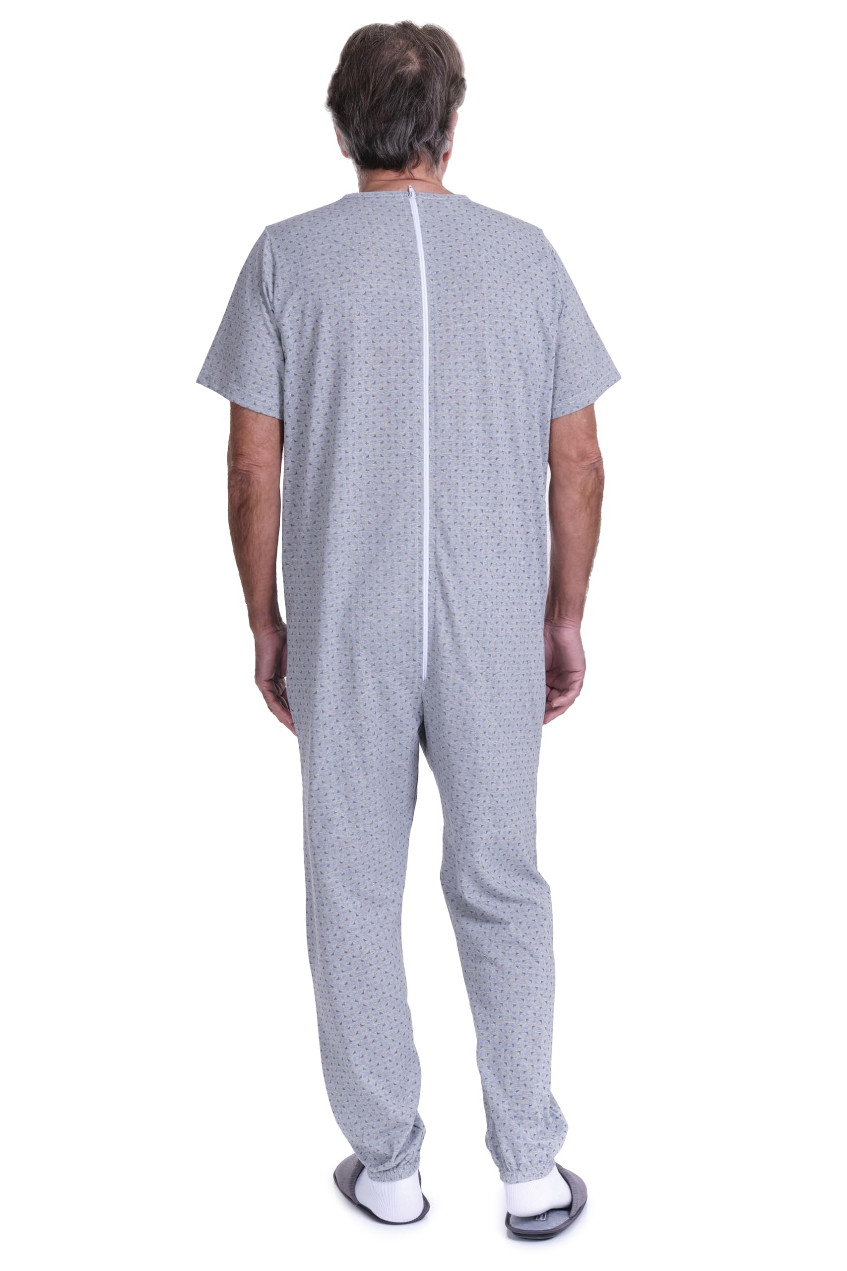 FERRUCCI COMFORT Pijama Tutone Sanitario Sentimiento Manga Corta 1 Cremallera Detrás Espalda Verano