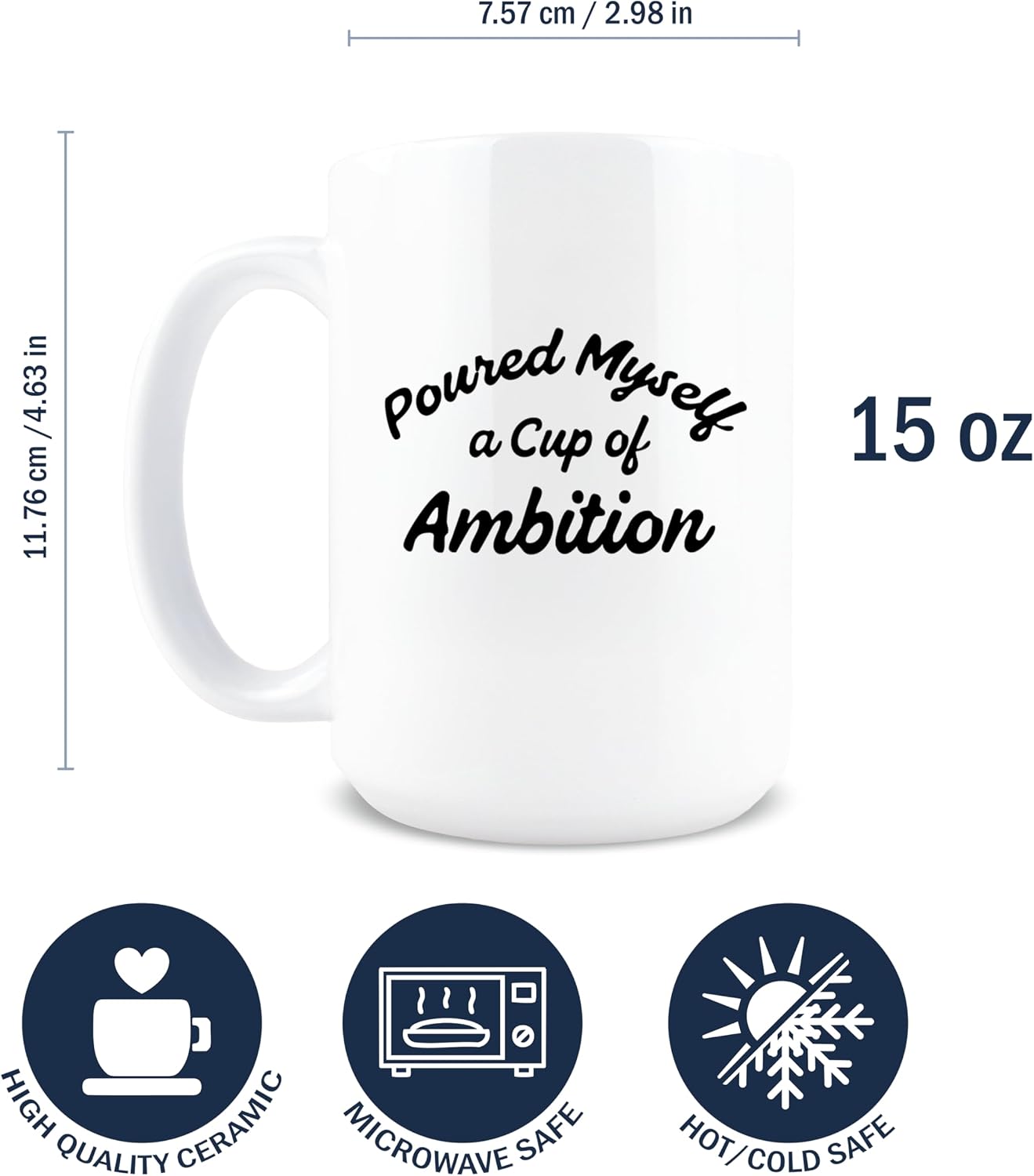 Dolly Parton Mug, Cup of Ambition Mug, Pour Myself a Cup of Ambition, Gifts for Women, Gag Gift for Her, Funny Birthday Present, Coffee Lover Present, 9 to 5 Fan, Country Music Fan