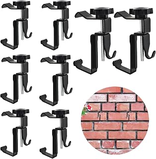 Heavy Duty Brick Clips for Hanging Outdoor Stainless Steel No Drill Brick Hooks Adjustable 1.77-3.14in Picture Hangers (8 PCS)