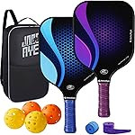 Pickleball-Paddles-Set of 4 or 2 Rackets by JoncAye, USAPA Approved Pickle-Ball Equipment with Balls, Bag, Accessories, Fiberglass Graphite Pickleball Racquet Set for Men, Women
