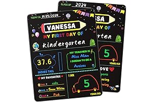 Back to School Sign: Capture School Year Memories with Our Double-Sided Chalkboard