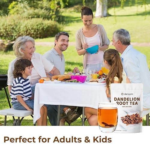 Miniatura 6 de Bolsas de té de raíz de diente de león, 0.09 oz x 40 bolsitas de té de raíz de diente de león tostado, té de hierbas desintoxicante sin OMG sin