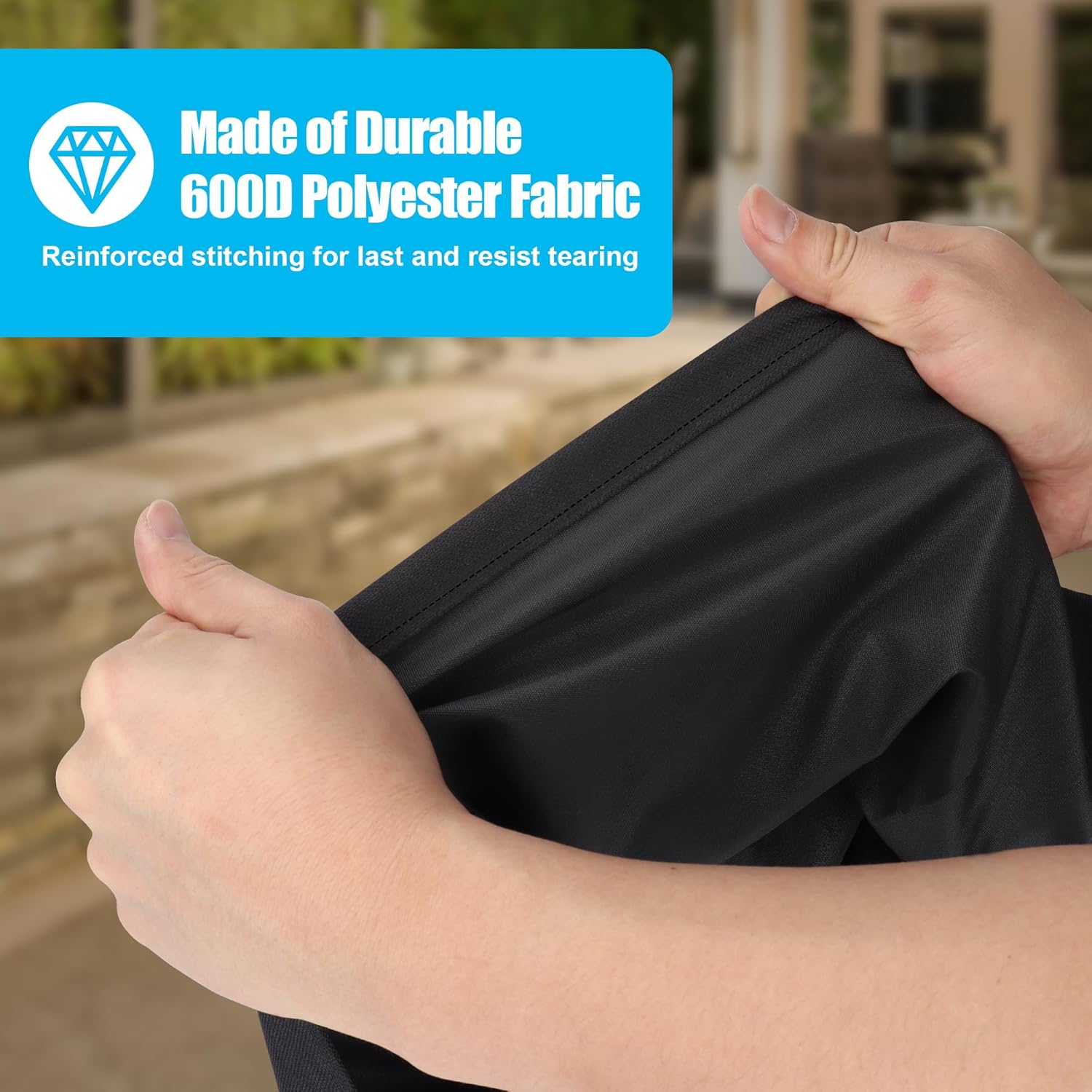 Outspark 5483 Griddle Cover for Blackstone 28 inch Griddle Double Shelf with Hood Cover, Heavy Duty BBQ Grill Cover for Blackstone for 1883 1785 1924 2086 2146 2147,Waterproof 600D w/Straps