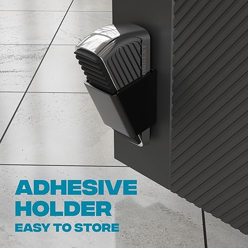 Vista 37 de Strongest Home Cuña de tope de puerta resistente (6 piezas cromadas), tope de puerta de goma antideslizante y metal para puertas pesadas, funciona