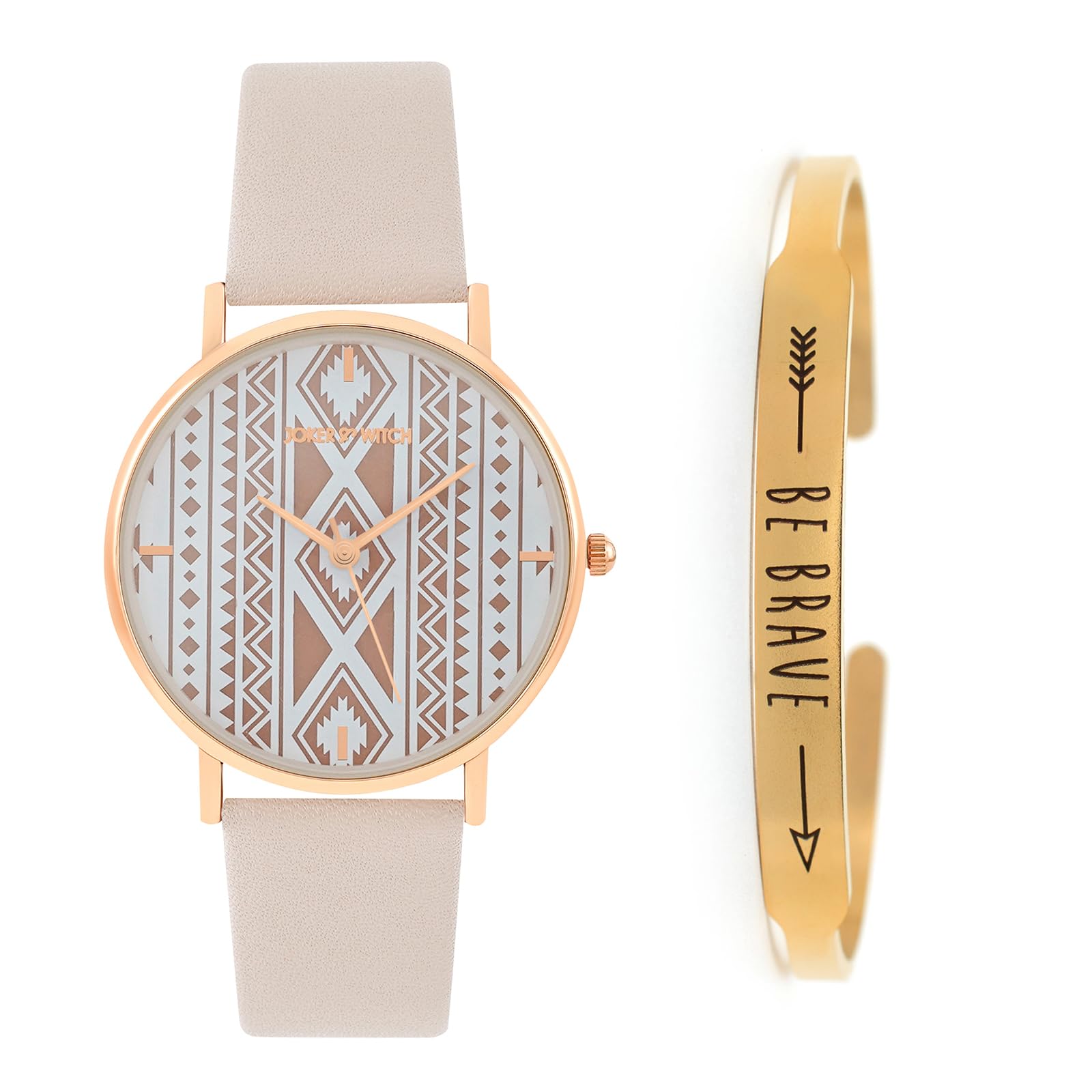 Joker & Witch Leather Women Joker&Witch Steffie Analogue Watch Bracelet Stack, Brown Dial, Brown Band (B0CCVTKBGC) Amazon Price History, Amazon Price Tracker