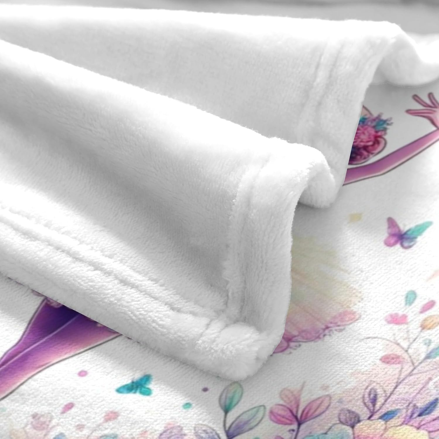Personalized Dance Blanket, Ultra Soft Micro Flannel Custom Blanket for Bed Couch Living Room(Kids), 40"" x 50""
