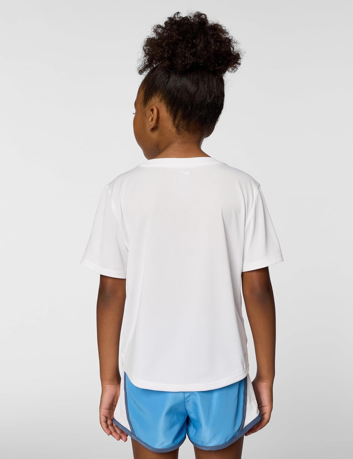 Nike Girls' One Fitted Dri-FIT Short-Sleeve Top T-Shirt (Large Swoosh Logo)