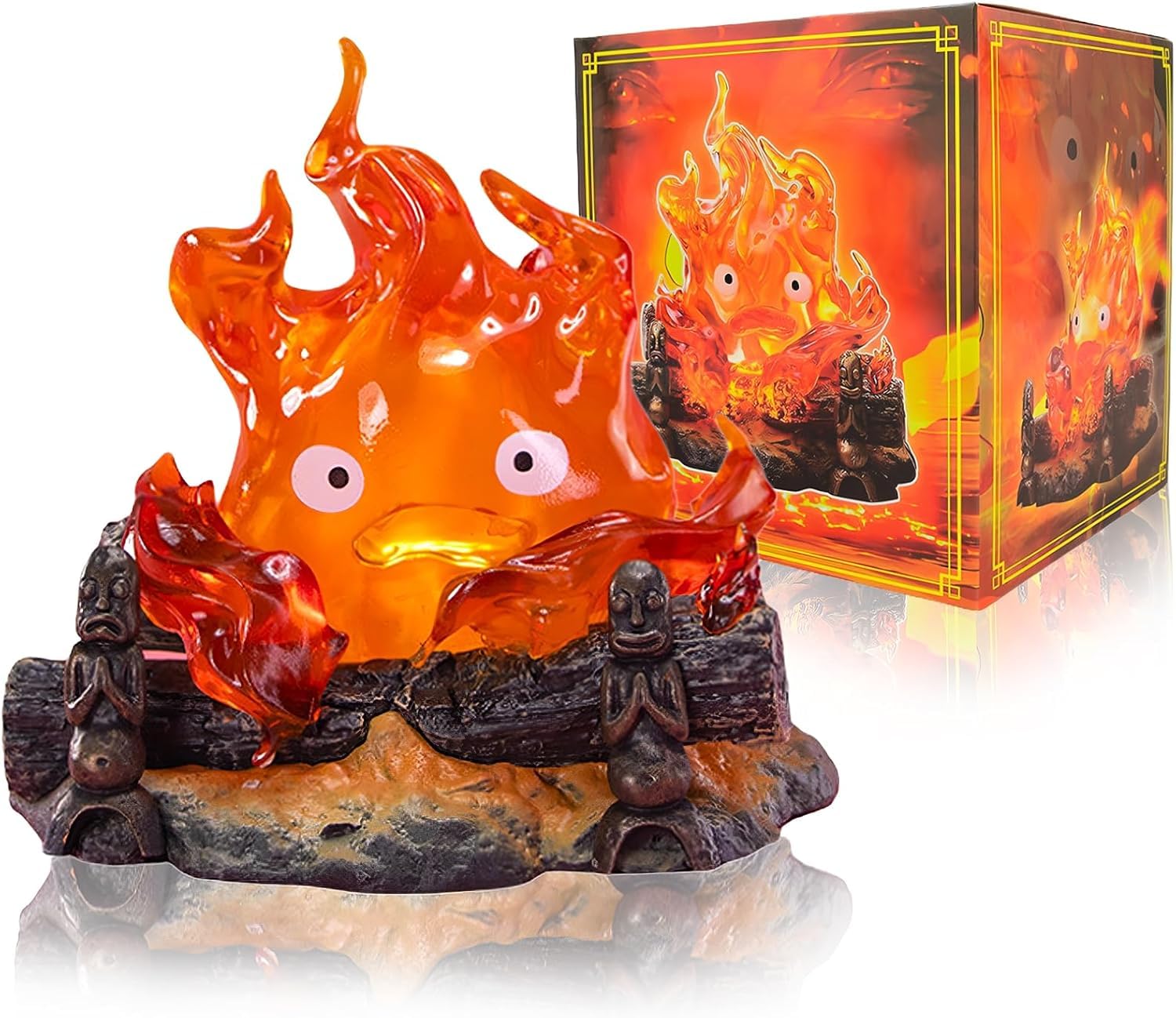 Géneric Calcifer Flame Lamp, Christmas Atmosphere Light, Anime Night Light for Home Decoration and Camping