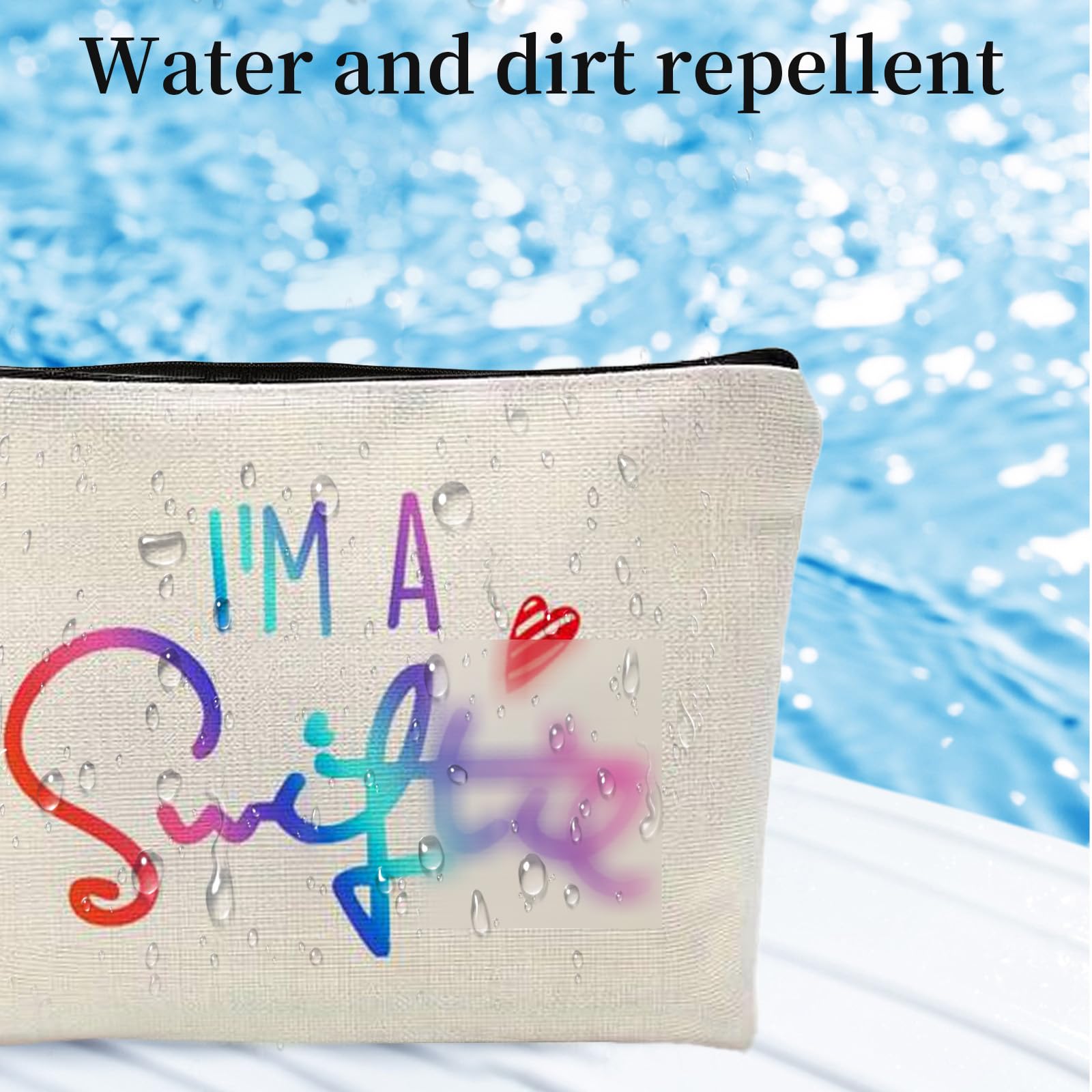 Makeup Bag for Fans,Music Lovers Makeup Bag,Compatible with Girls, Fans Gifts, Red - Image 3