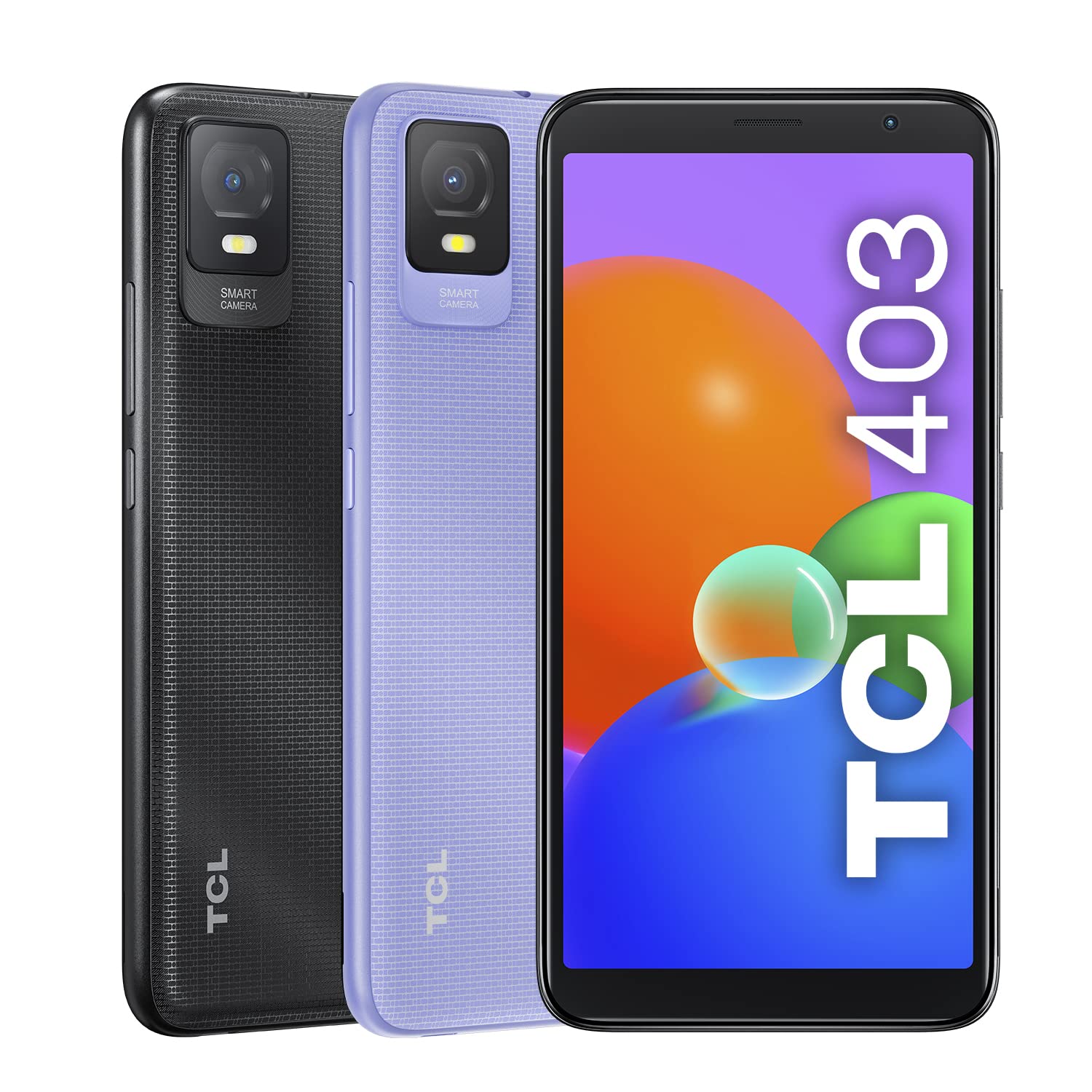 TCL Smartphone 403 4G, 2 GB di RAM, Display 6, Android 12, fotocamera da 8 Mp, batteria da 3000 mAh, Dual Sim Mauve Mist, versione con cavo micro-USB aggiuntivo, 1mt, Italia, 32 GB