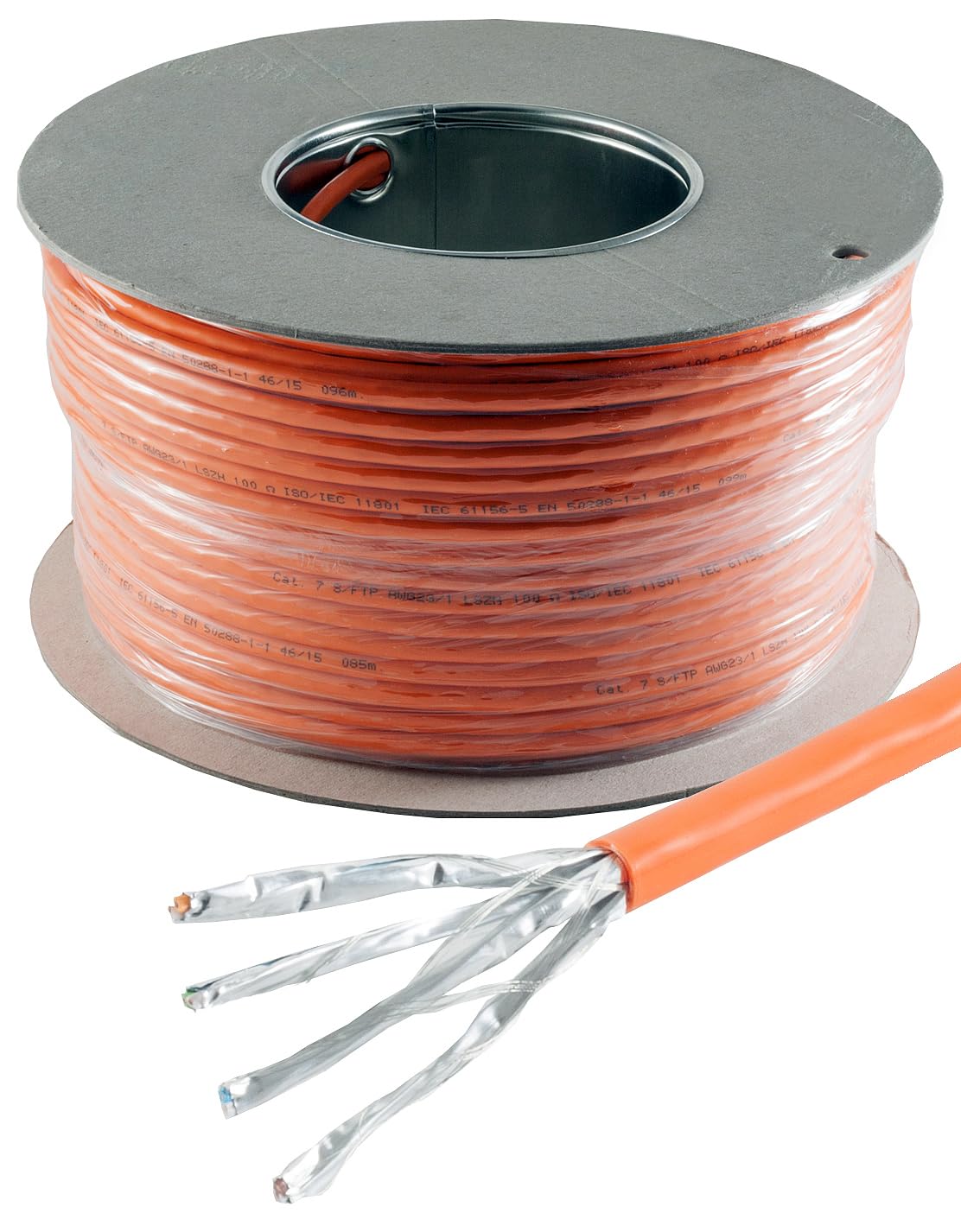 Câble d'installation CAT 7 Câble réseau GHMT Câble d'installation LAN CAT.7 sans halogène Câble CAT7 Câble de données de câblage réseau Gigabit cuivre Ethernet 100m