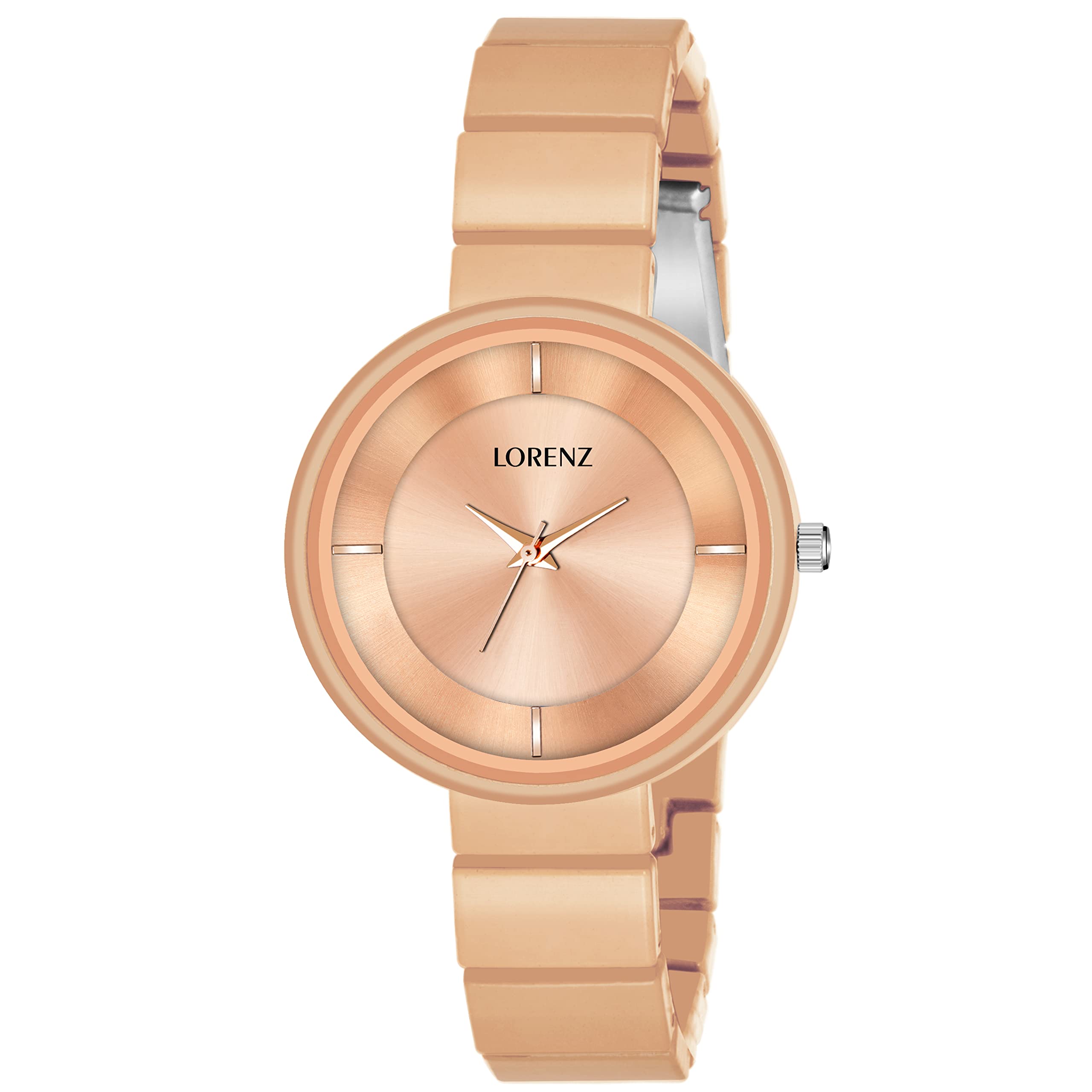 LORENZ Luxury Finish Rose Gold Analogue Watch for Women & Girls | AS-104A (B09PGD6V9R) Amazon Price History, Amazon Price Tracker