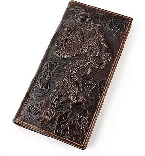 LUUFAN Cartera larga de cuero
