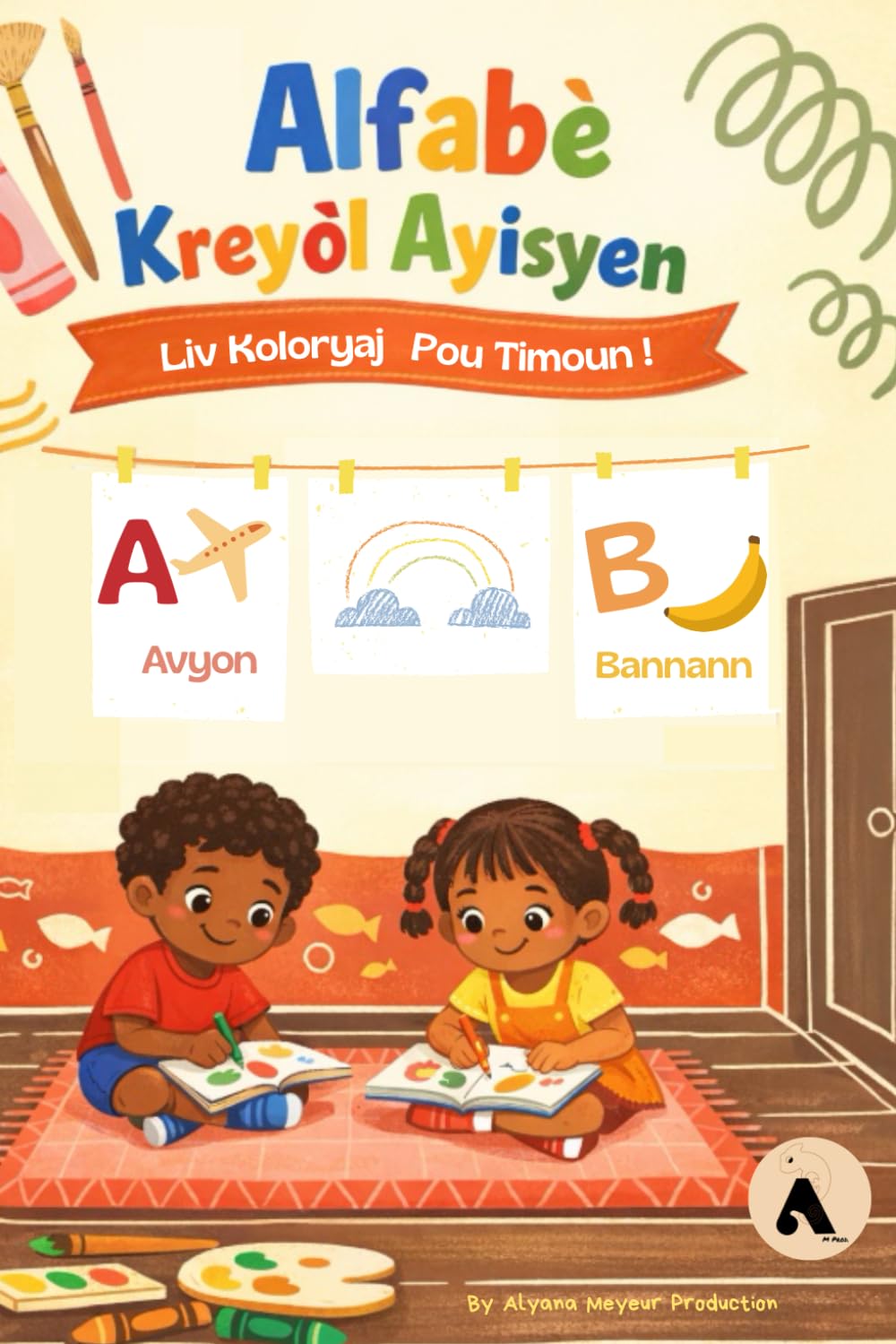 Livre de Coloriage Alphabet Créole Haïtien (Apprentissage du Créole Haïtien)