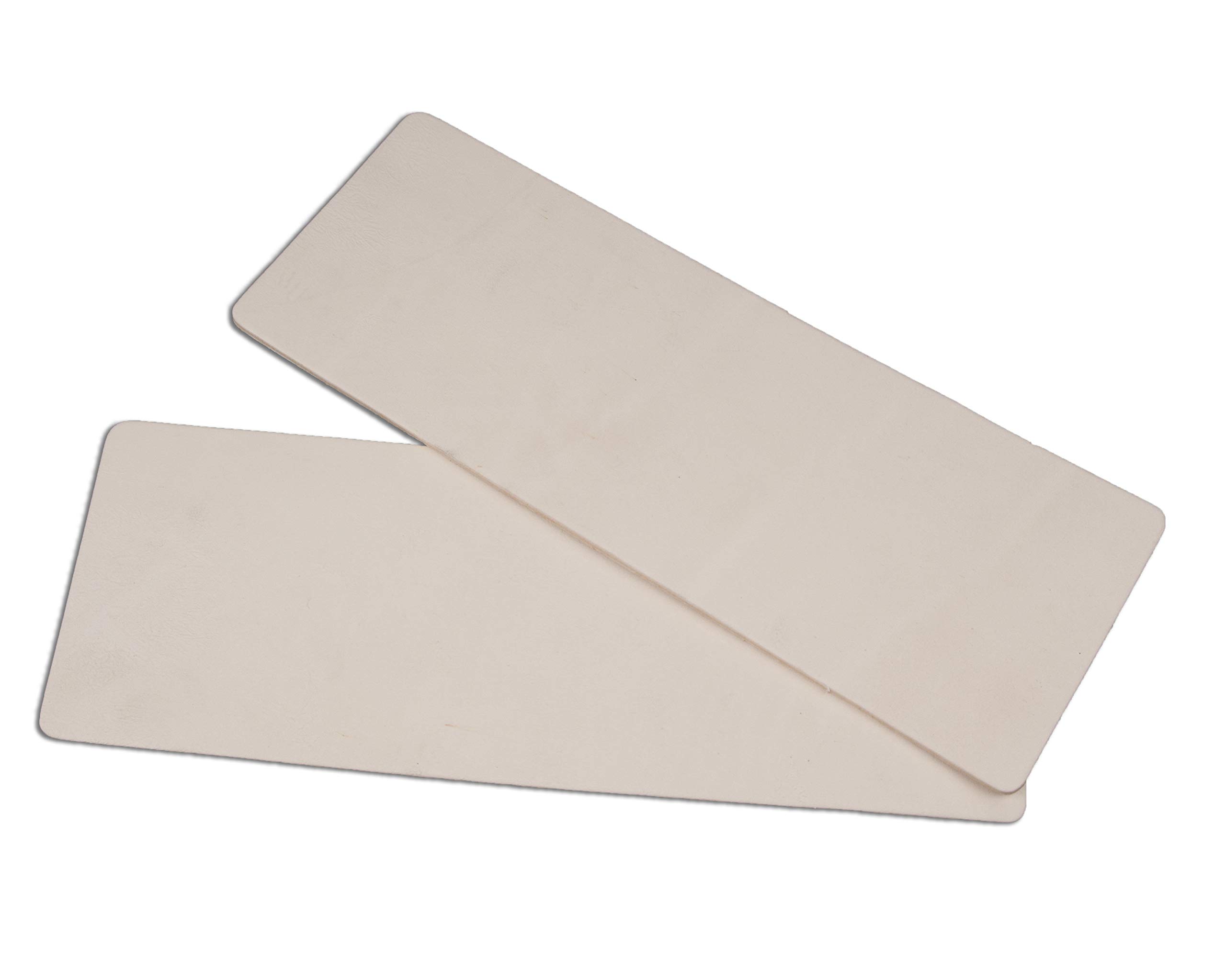 White Latigo Moccasin Soles (1 Pair) - 5 inches x 14 inches